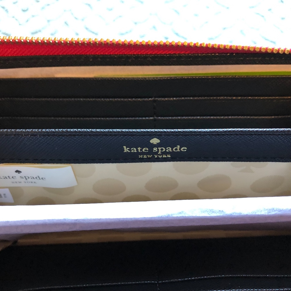 (2) KATE SPADE CEDAR STREET ROSE WALLETS NWT - Picture 4 of 8